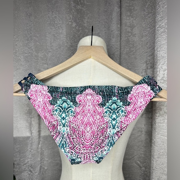NEW Lucky Brand Women’s Multicolored Boho Paisley Print Bikini Set Sz S - Picture 9 of 12